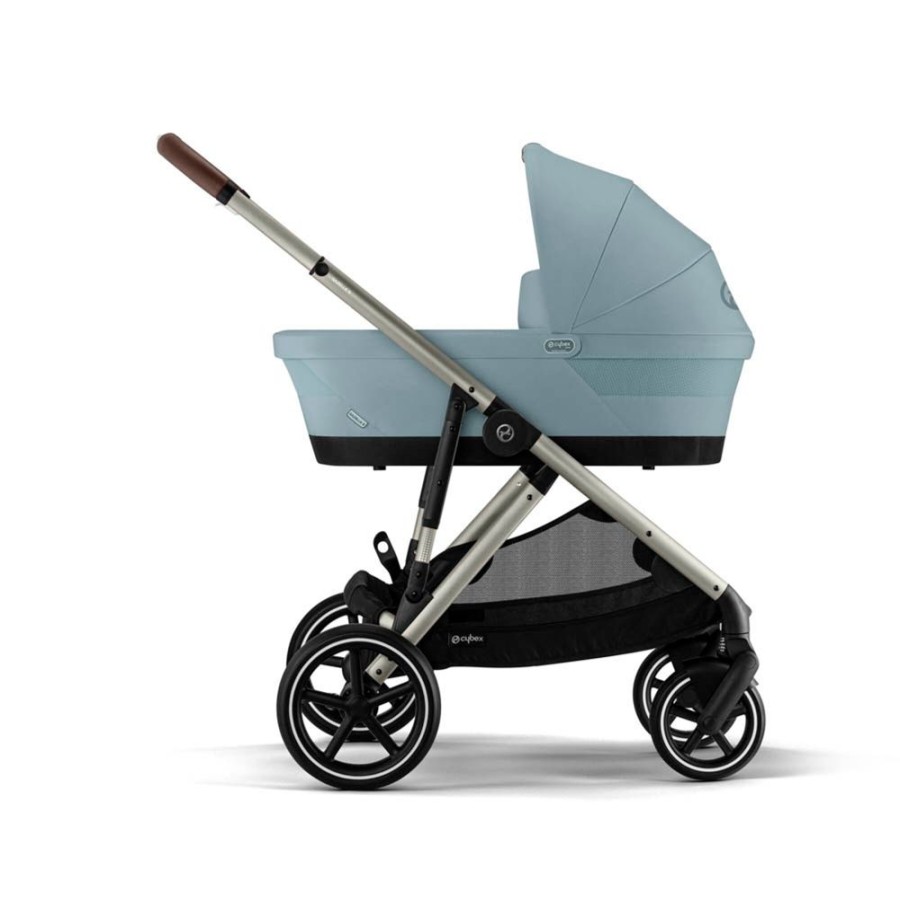 Prams & Pushchairs Cybex | Cybex Gazelle S Taupe Essentials Bundle - Sky Blue