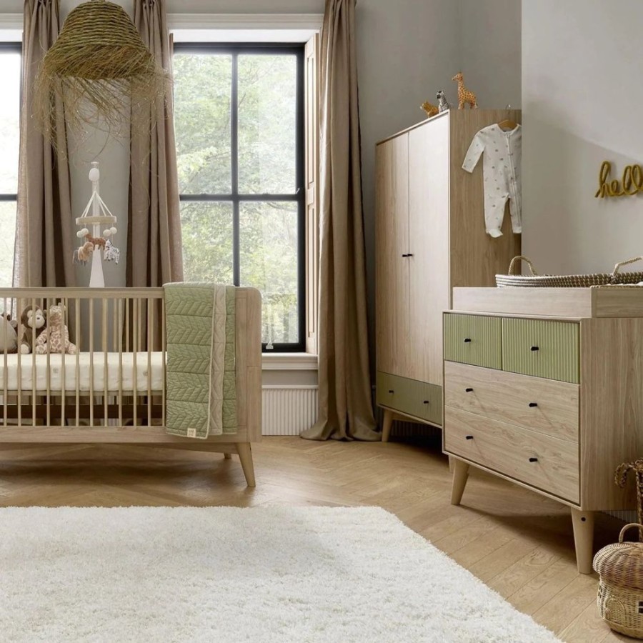 Nursery & Home Millie & Ralph 3 Piece Sets | Mamas & Papas Coxley 3Pc Set - Natural/Olive Green