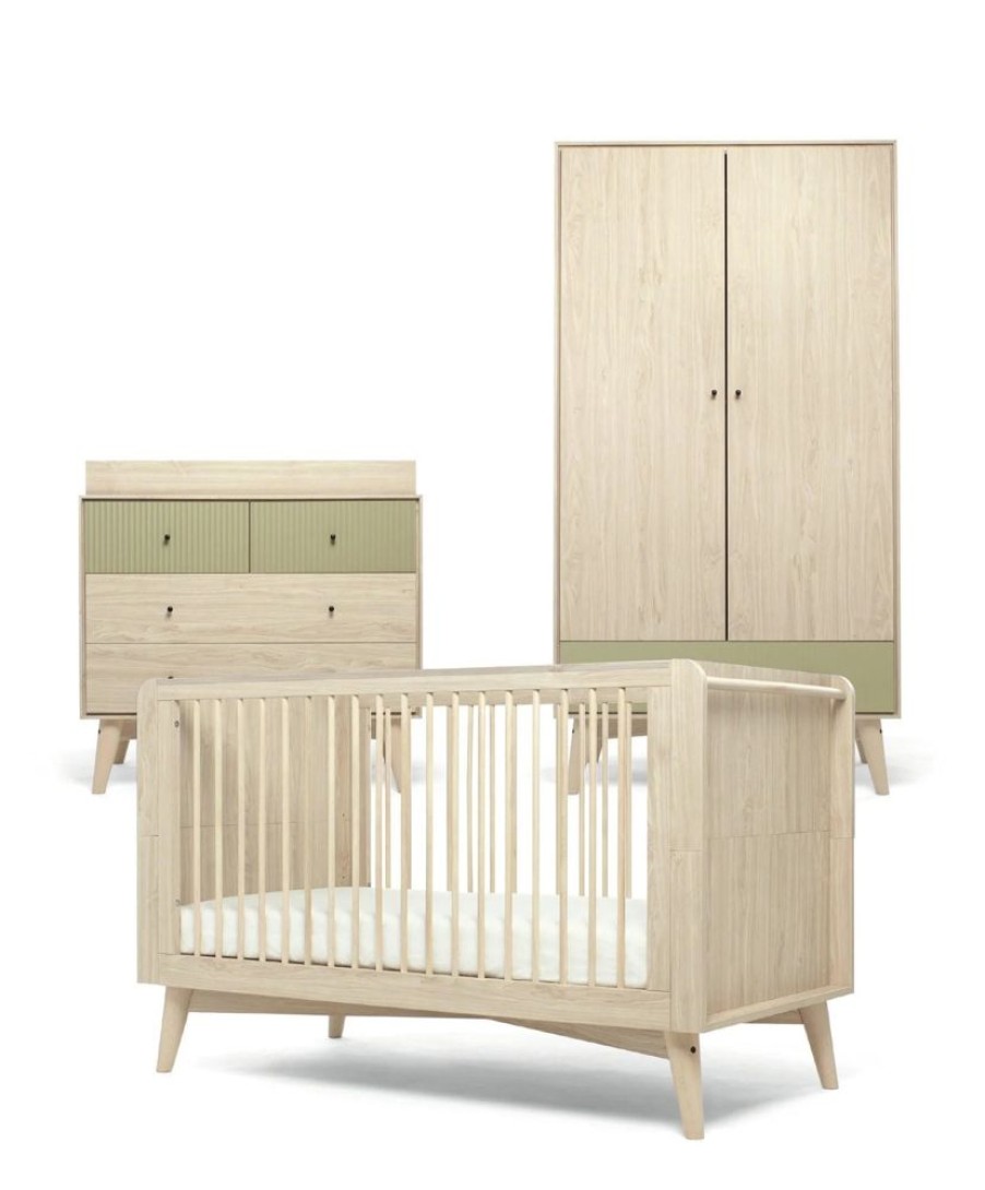 Nursery & Home Millie & Ralph 3 Piece Sets | Mamas & Papas Coxley 3Pc Set - Natural/Olive Green