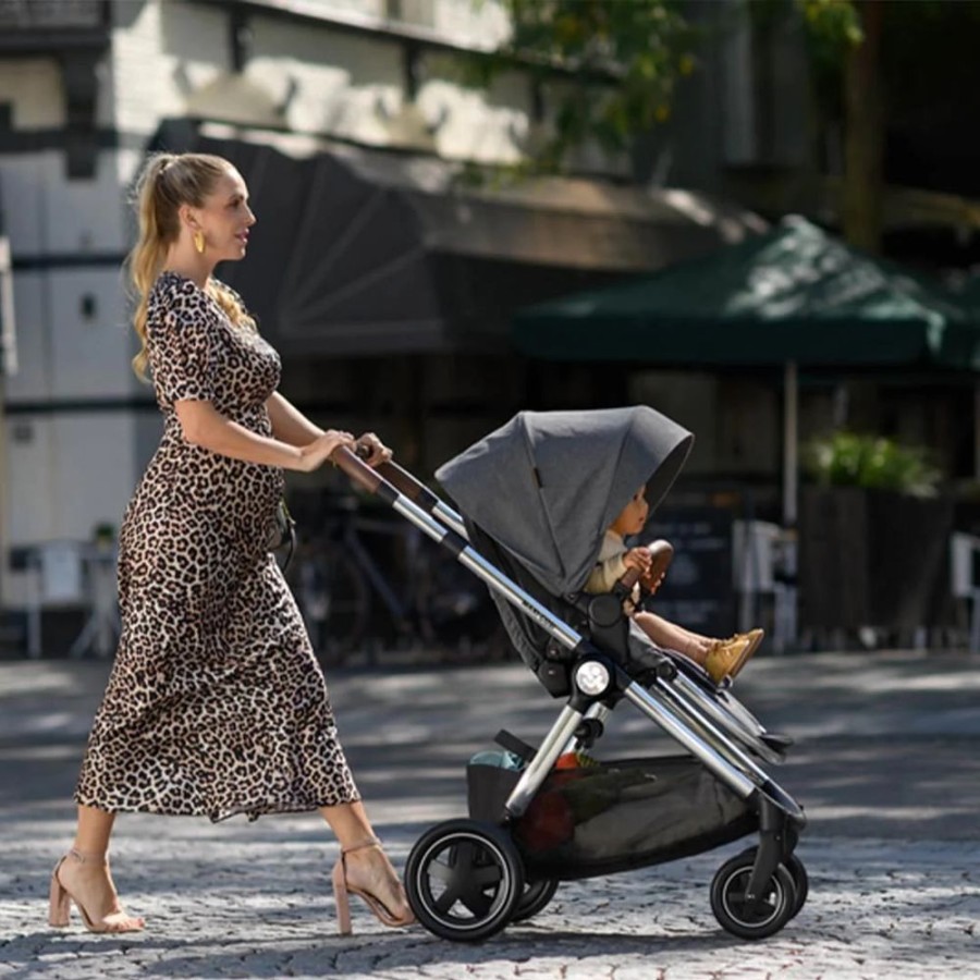 Prams & Pushchairs Maxi-Cosi | Maxi-Cosi Adorra Luxe + Cabriofix I-Size Travel System - Twillic Grey