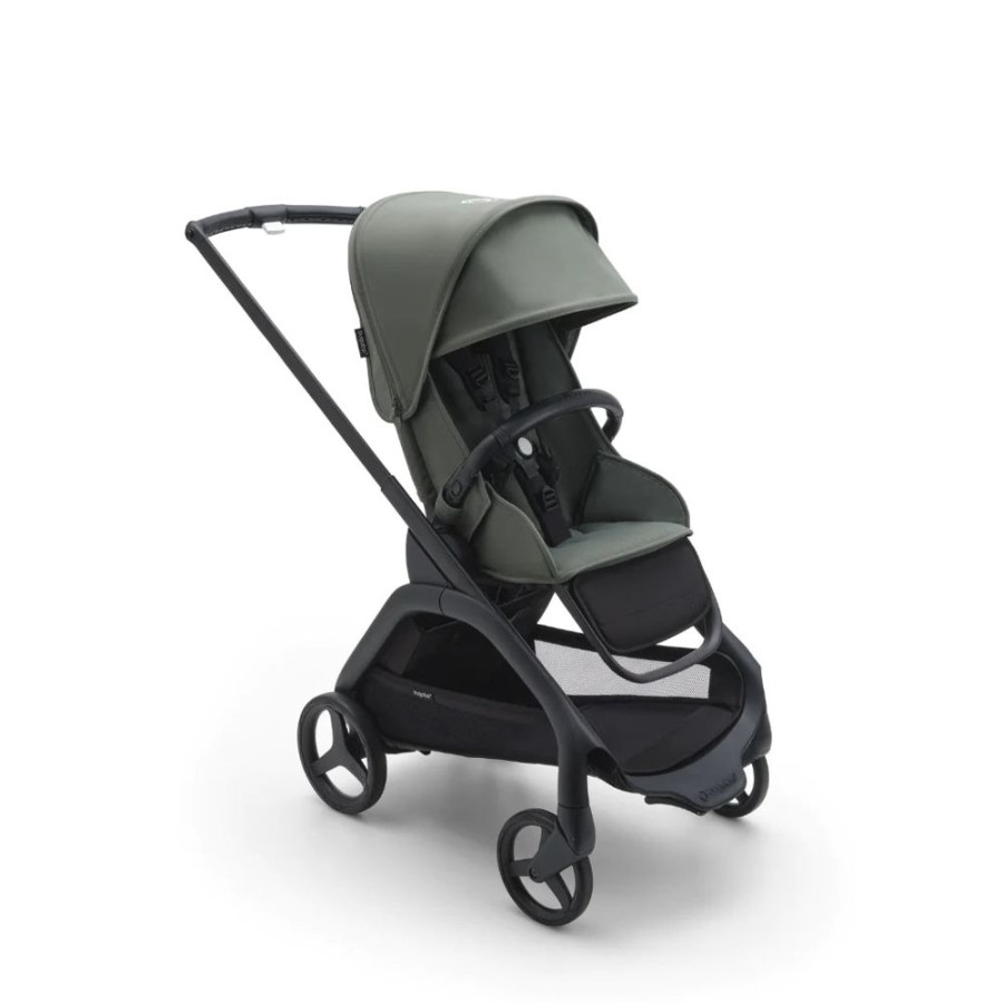 Prams & Pushchairs Bugaboo | Bugaboo Dragonfly Complete Bundle - Black With Forest Green