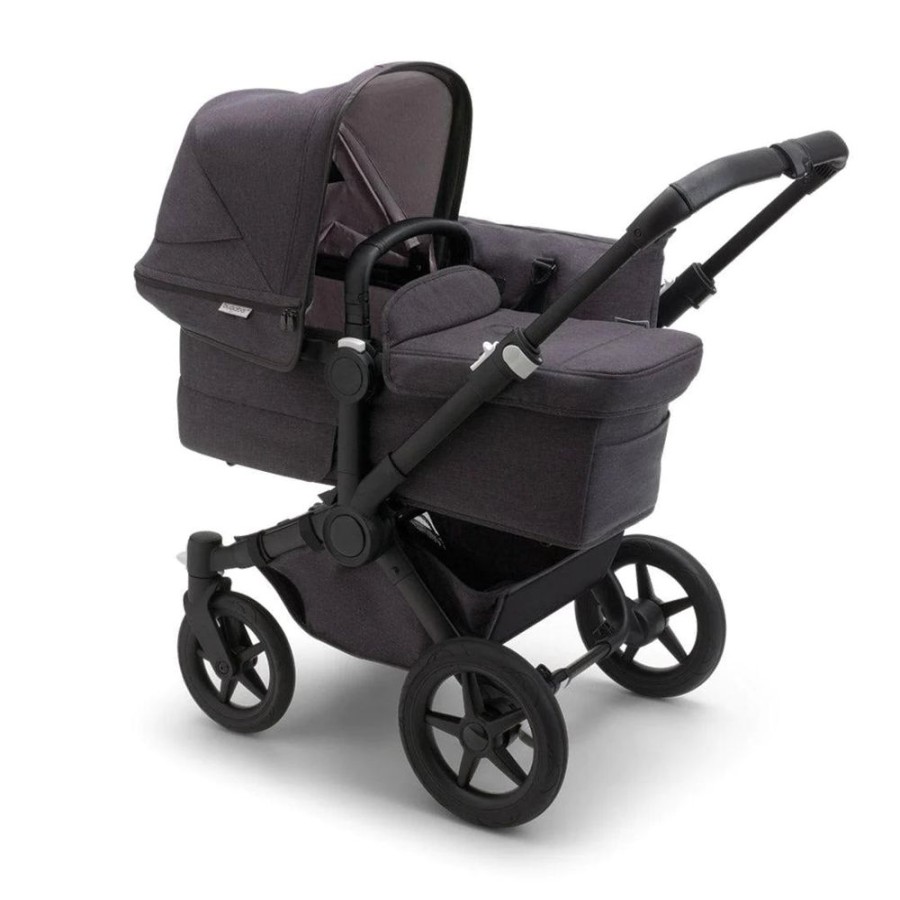 Prams & Pushchairs Bugaboo | Bugaboo Donkey 5 Mono Mineral Complete Pushchair - Black/Washed Black