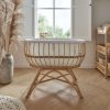 Nursery & Home CuddleCo Moses Baskets & Bedside Cribs | Cuddleco Aria Rattan Crib - Natural