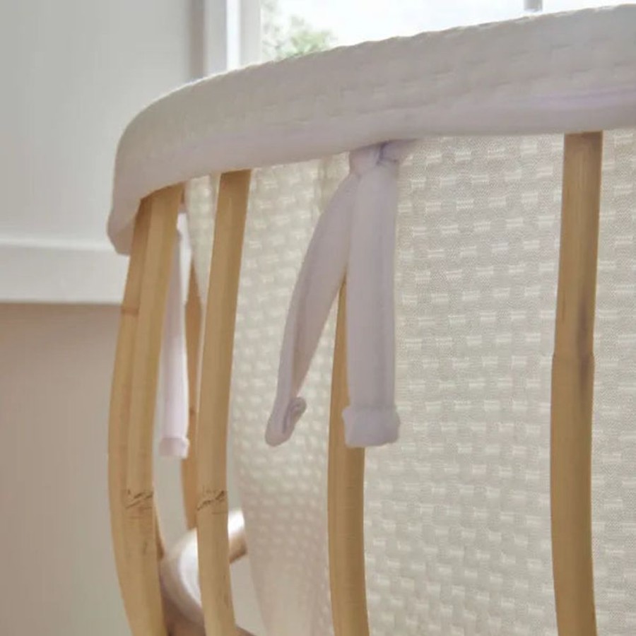 Nursery & Home CuddleCo Moses Baskets & Bedside Cribs | Cuddleco Aria Rattan Crib - Natural