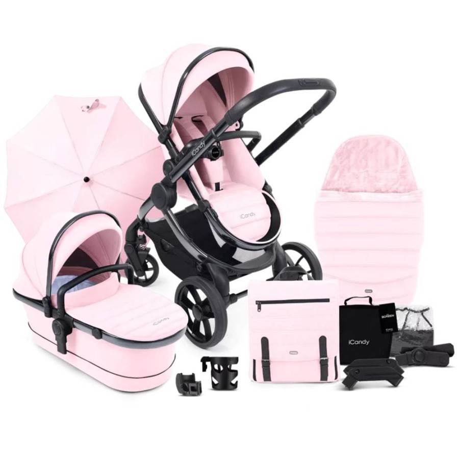 Prams & Pushchairs iCandy | Icandy Peach 7 Pushchair Bundle - Blush Pink