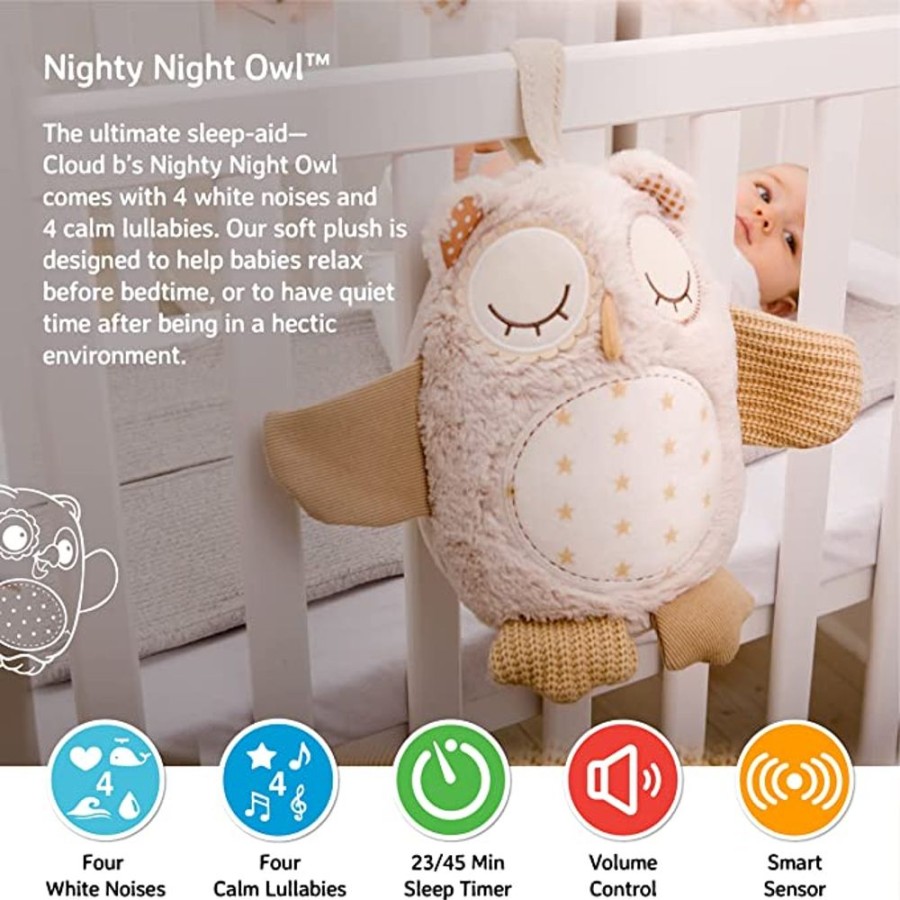 Nursery & Home Millie & Ralph Baby Playtime | Nighty Night Owl On The Go! Smart Sensor