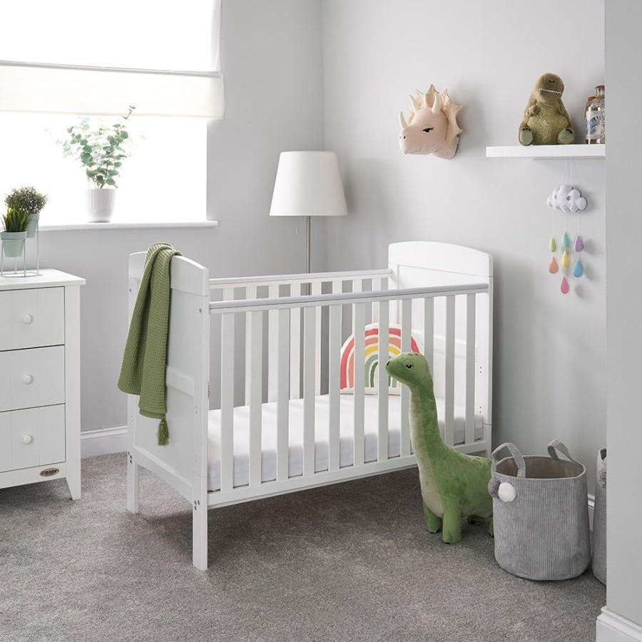 Nursery & Home Obaby 2 Piece Sets | Grace Mini 2 Piece Room Set White | Obaby Grace | Millie & Ralph