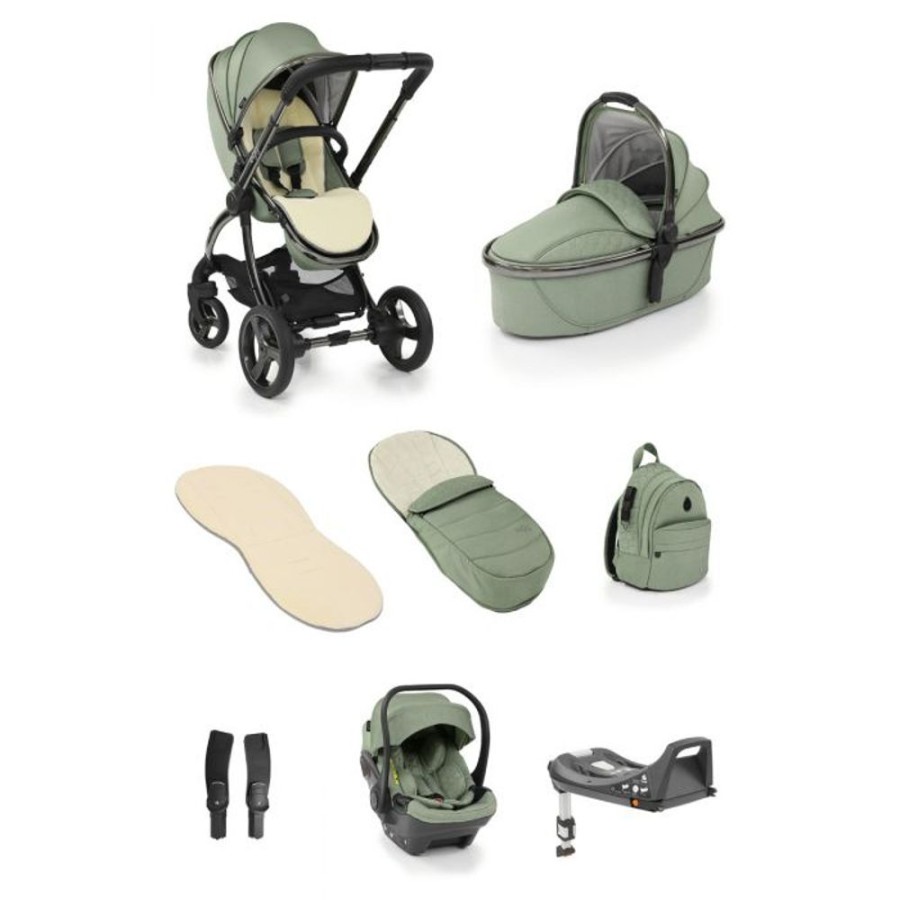 Prams & Pushchairs Egg2 | Egg 2 Luxury Travel Bundle With Shell I-Size Car Seat - Seagrass