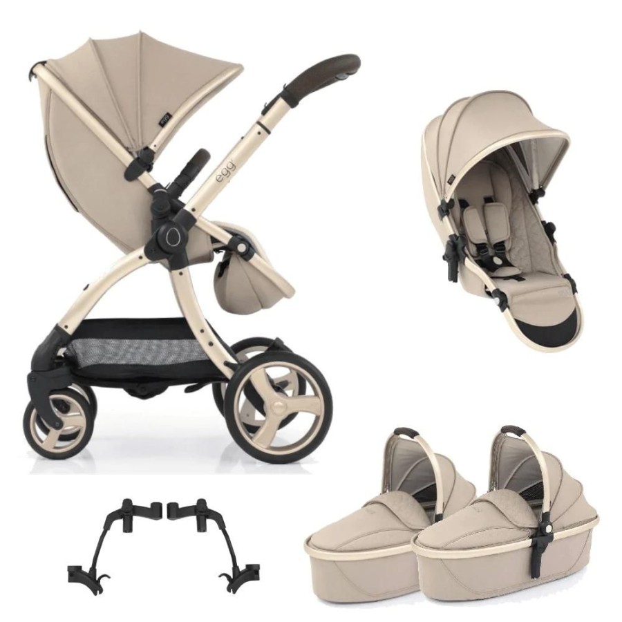 Prams & Pushchairs Egg2 | Egg 2 Twin Stroller - Feather