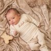 Clothing Dandelion Knitwear | Personalised Beige Pointelle Knitted Set