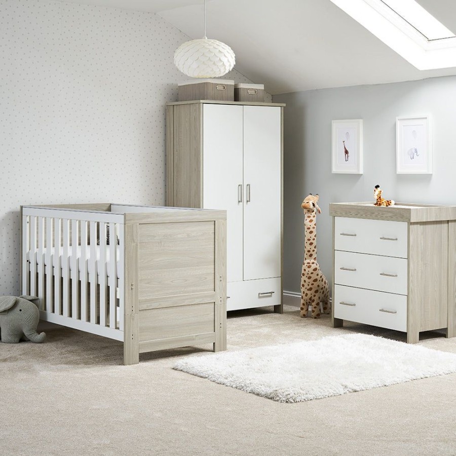 Nursery & Home Obaby 3 Piece Sets | Obaby Nika 3Pc Nursery Furniture - Grey Wash & White