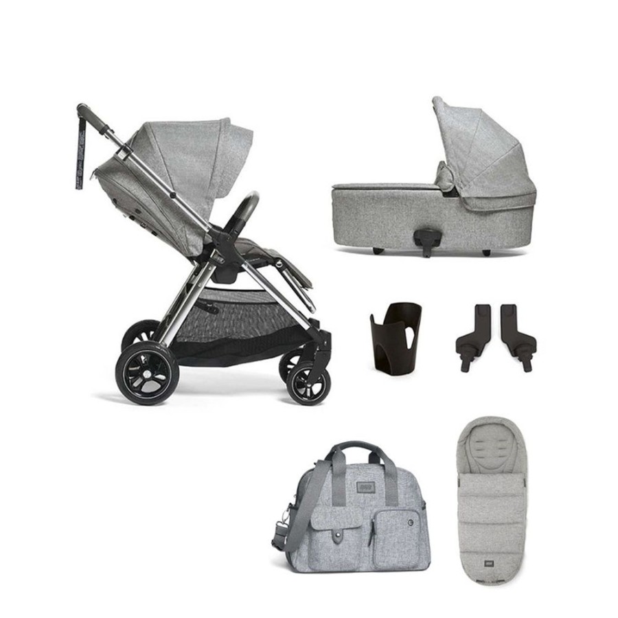 Prams & Pushchairs Millie & Ralph | Mamas & Papas Flip Xt - 8 Pc Complete Travel Bundle With Aton B2 - Sk