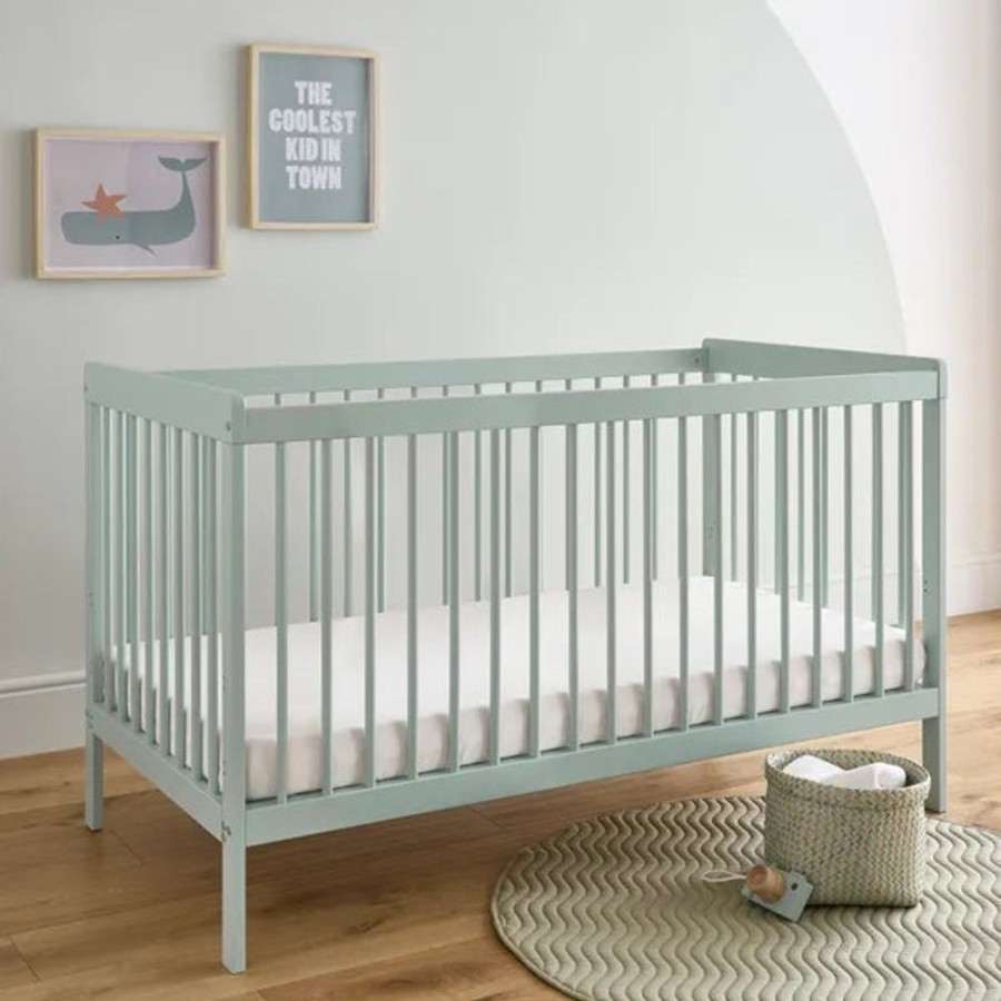 Nursery & Home CuddleCo Cots & Cotbeds | Cuddleco Nola Cot Bed - Sage Green