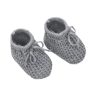 Clothing Millie & Ralph Shoes & Booties | Grey Knit Bow Booties