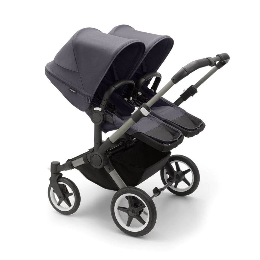 Prams & Pushchairs Bugaboo | Bugaboo Donkey 5 Twin Pushchair - Graphite/Stormy Blue