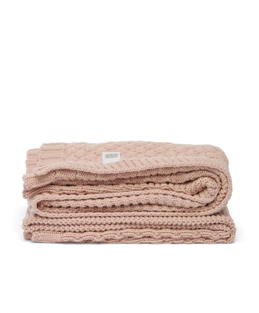 Nursery & Home Millie & Ralph Bedding & Sleepwear | Mamas & Papas Welcome To The World Seedling Knitted Blanket - Pink