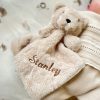 Nursery & Home Millie & Ralph Comforters | Personalised Name Teddy Bear Faux Fur Comforter Brown