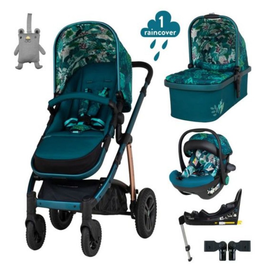 Prams & Pushchairs Cosatto | Cosatto Wow 2 Acorn I-Size Car Seat & Base Bundle - Midnight Jungle