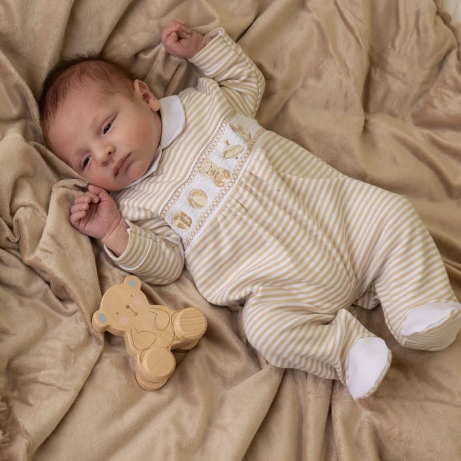 Clothing Dandelion Sleepsuits | Taupe Bear & Toys Sleepsuit