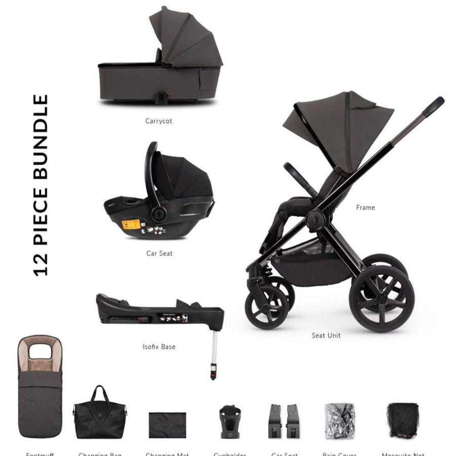 Prams & Pushchairs Venicci | Venicci Upline Se 3-In-1 Travel System Bundle - Lava