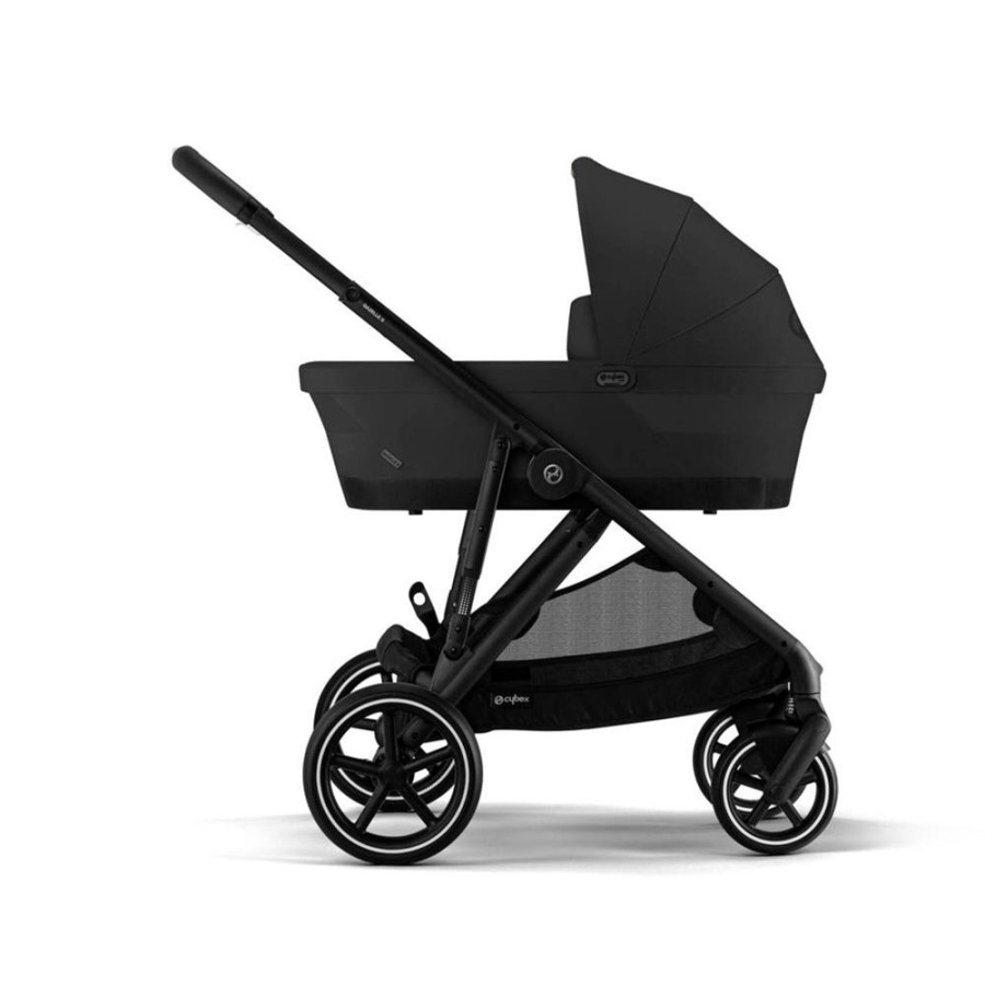 Prams & Pushchairs Cybex | Cybex Gazelle S Black Comfort Aton B2 Bundle - Moon Black