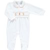 Clothing Mini La Mode Sleepsuits | Girls Flopsy Smocked All In One