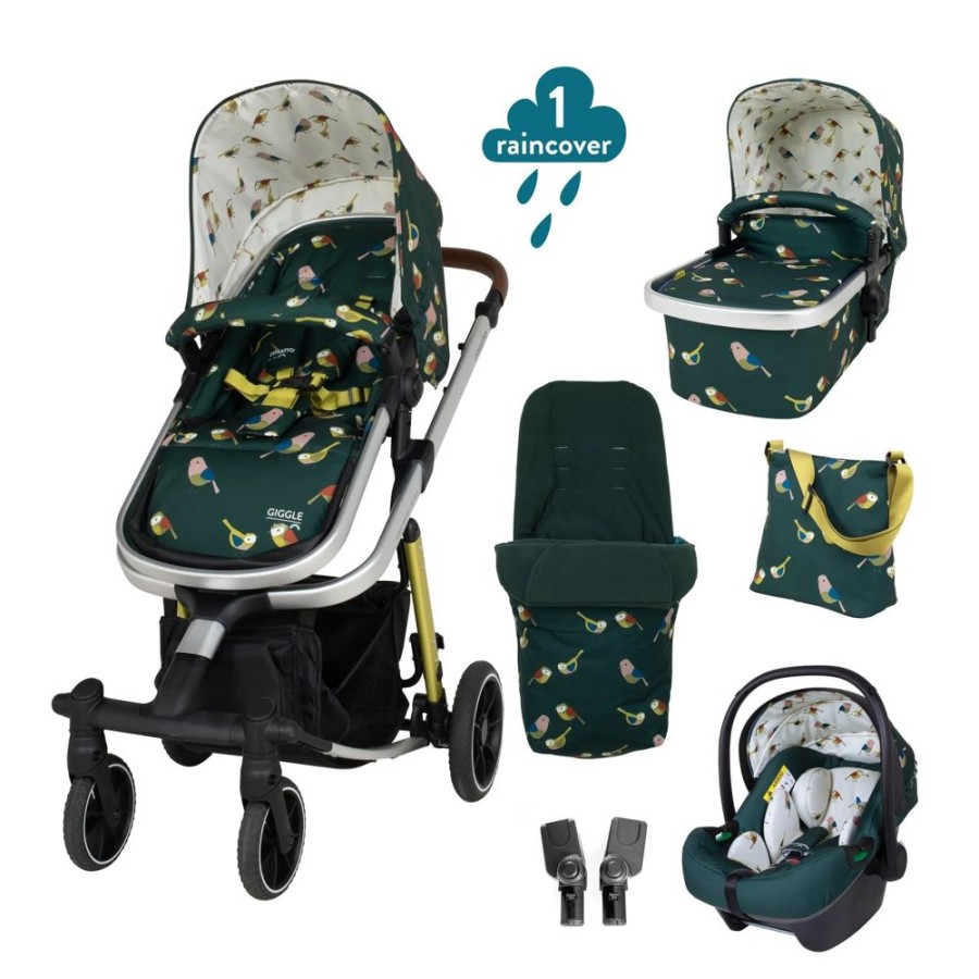 Prams & Pushchairs Cosatto | Cosatto Giggle Trail 3 In 1 I-Size Accessories Bundle - Birdland