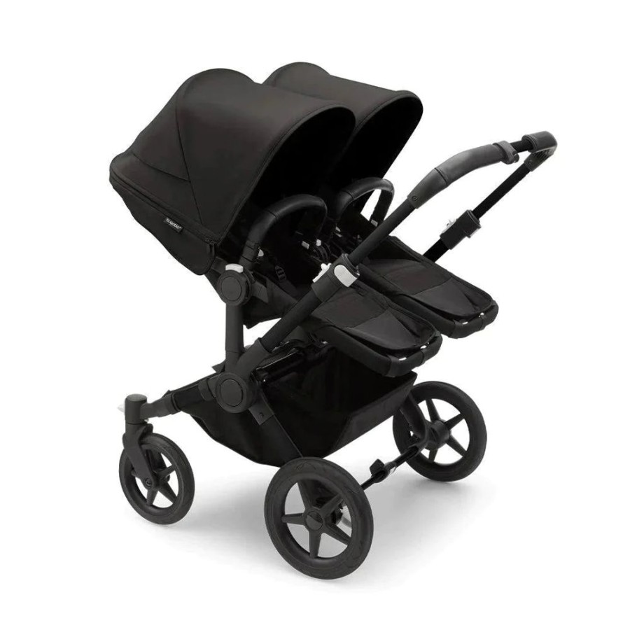 Prams & Pushchairs Bugaboo | Bugaboo Donkey 5 Twin Turtle Travel System - Midnight Black