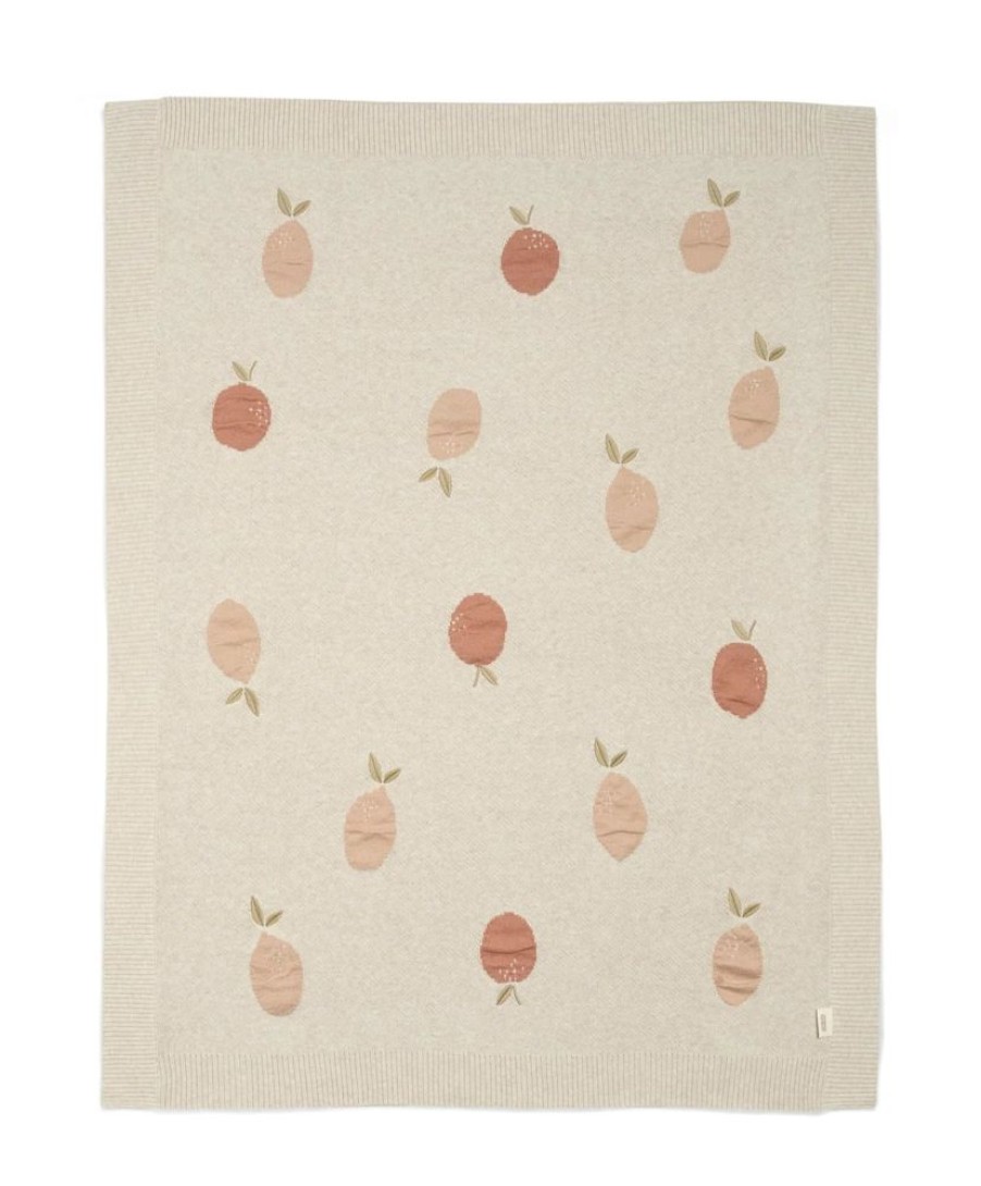 Nursery & Home Millie & Ralph Blankets | Mamas & Papas Welcome To The World Seedling Knitted Blanket - Fruit