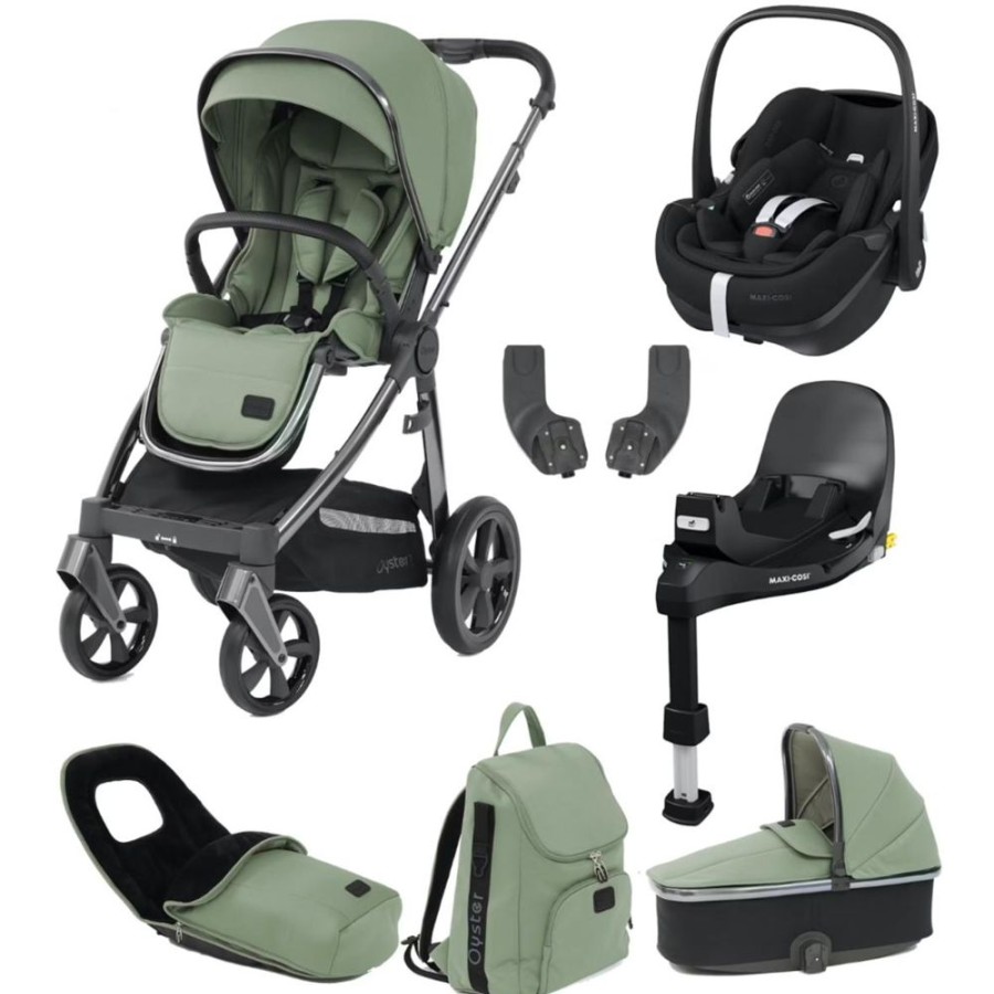 Prams & Pushchairs BabyStyle | Oyster 3 Luxury 7 Pc Travel System Bundle With Maxi-Cosi Pebble 360 Pr