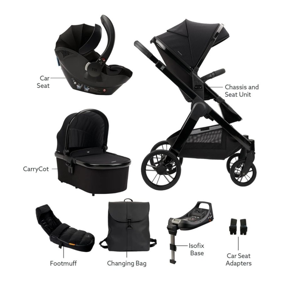 Prams & Pushchairs Bababing | Bababing Raffi 3 In 1 - Minky - With Free Isofix Base