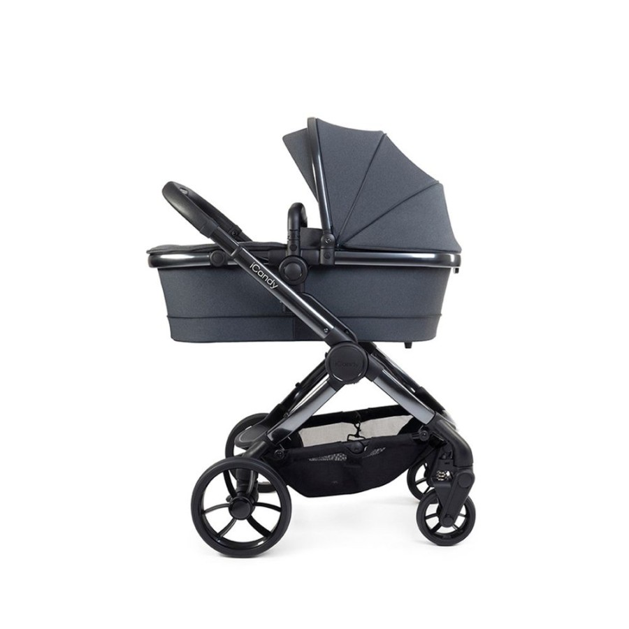 Prams & Pushchairs iCandy | Icandy Peach 7 Pushchair & Carrycot - Phantom/Dark Grey