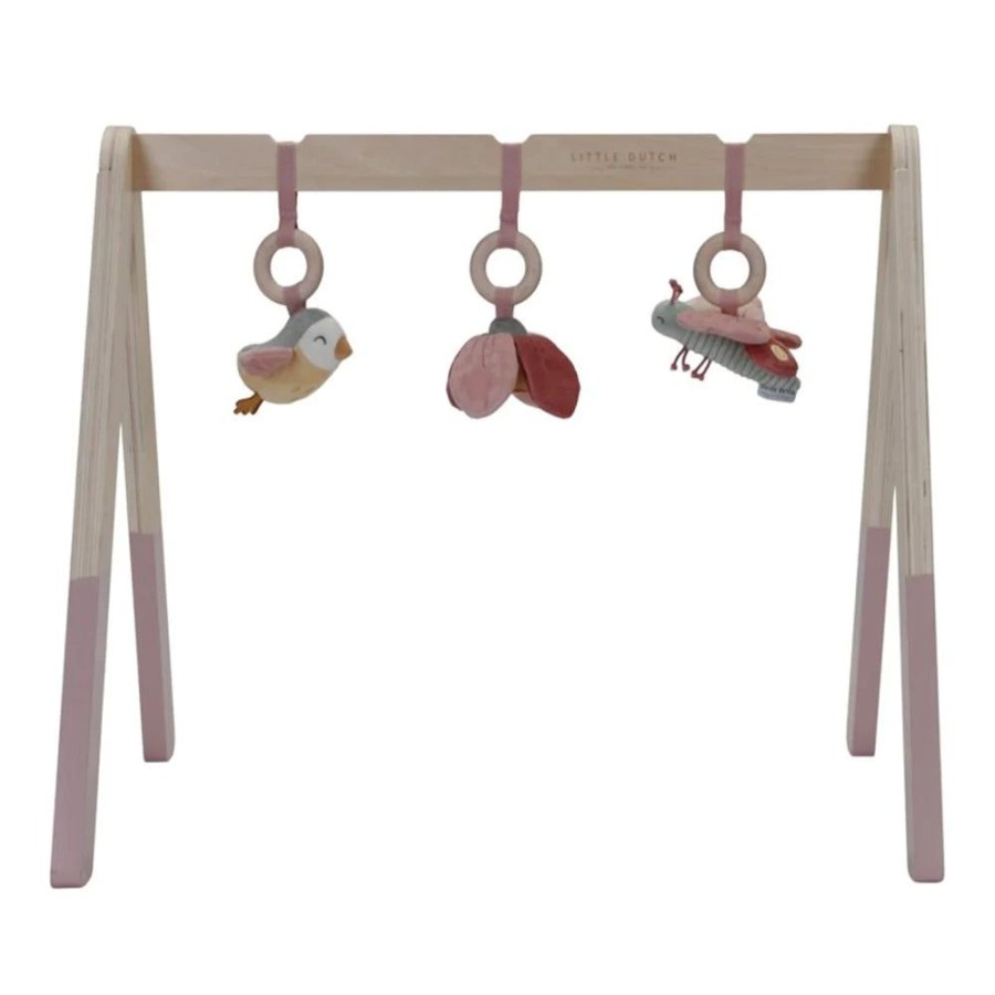 Nursery & Home Little Dutch Gifts | Little Dutch Wooden Baby Gym - Flowers & Butterflies