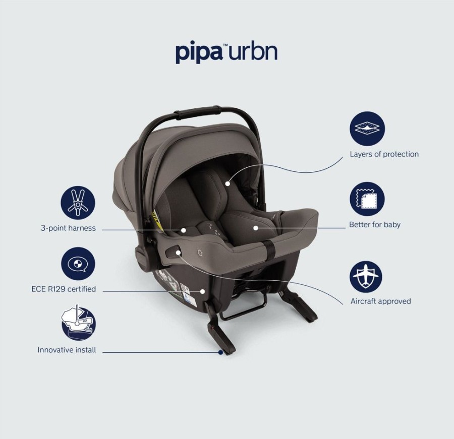 Prams & Pushchairs Nuna | Nuna Pipa Urbn Car Seat - Caviar