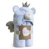 Nursery & Home Clair De Lune Gifts | Little Bear Blue Hooded Blanket