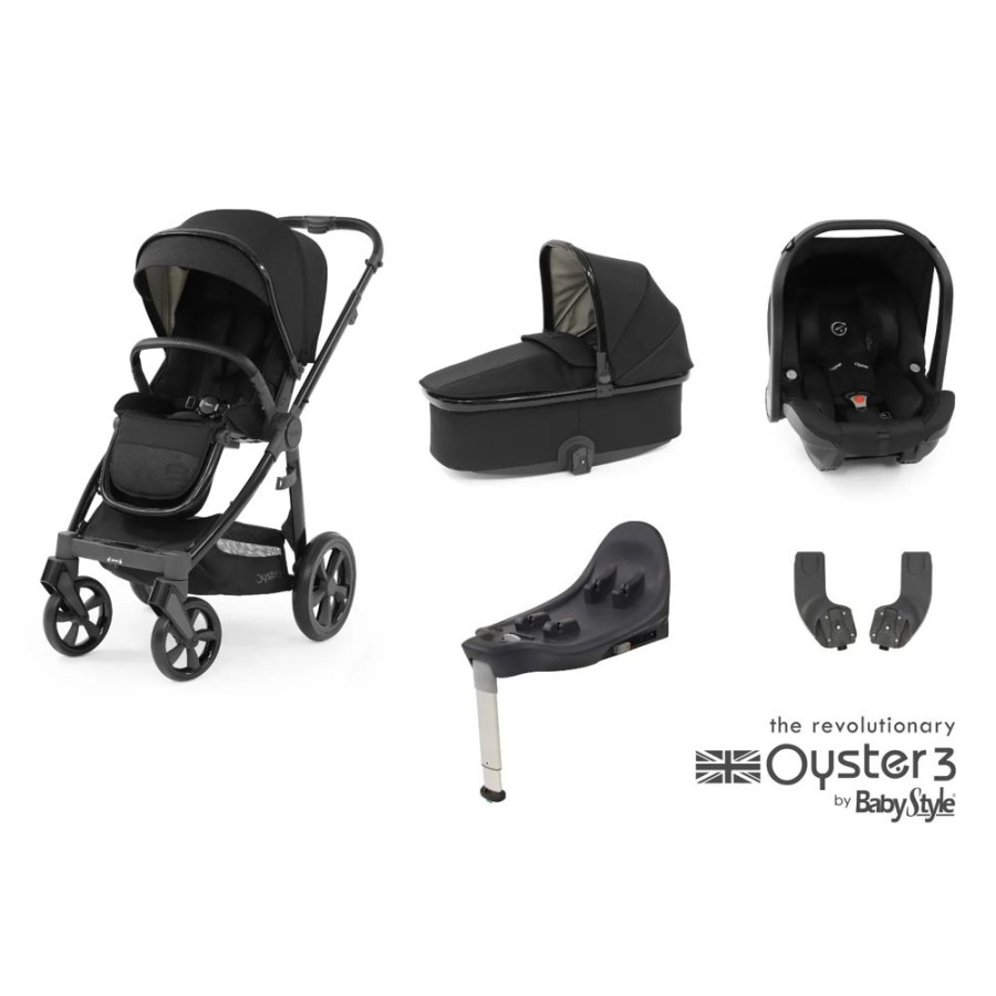 Prams & Pushchairs BabyStyle | Oyster 3 Essential 5 Pc Travel System Bundle With Cloud T Car Seat - P