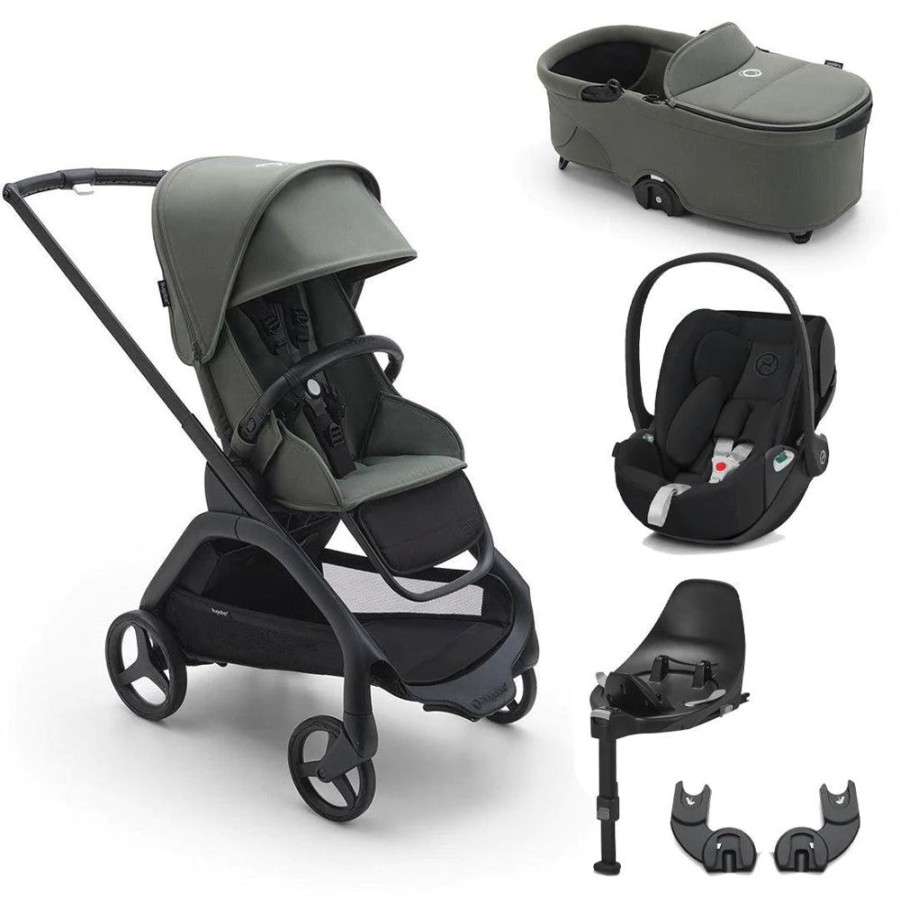 Prams & Pushchairs Bugaboo | Bugaboo Dragonfly Complete Travel System Bundle With Cybex Cloud T Car