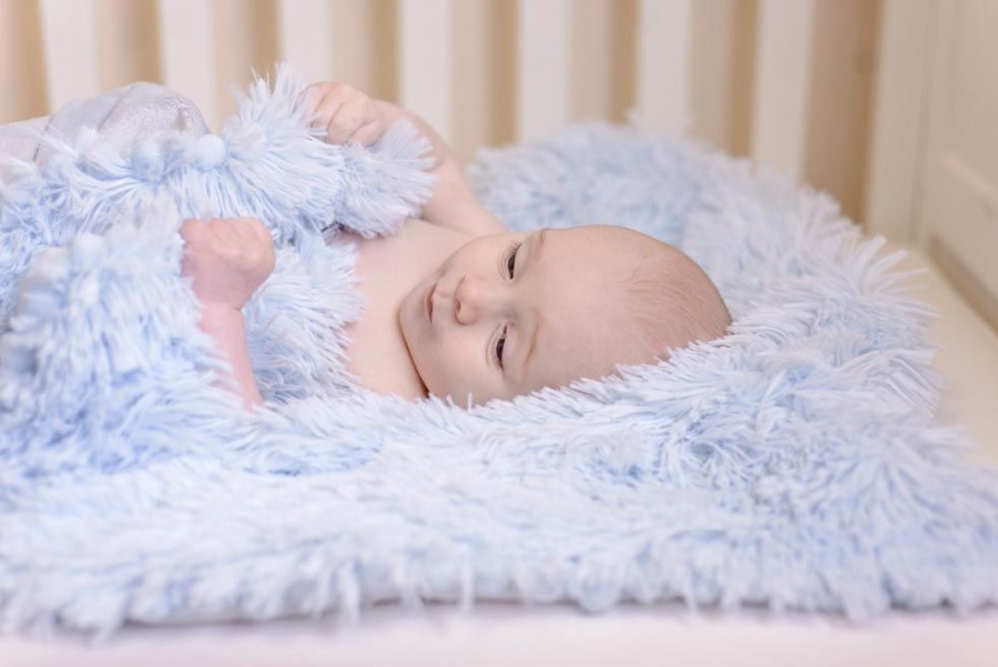 Nursery & Home Bizzi Growin Gifts | Luxuriously Soft Koochicoo Blanket - Powder Blue | Millie & Ralph