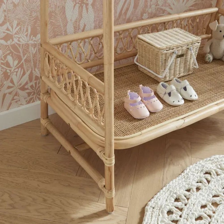 Nursery & Home CuddleCo Nursery Decor | Cuddleco Aria Children'S Clothes Rail - Rattan