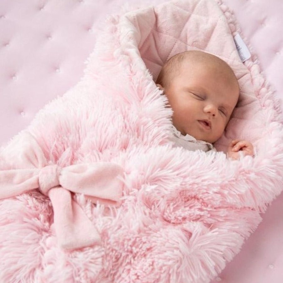 Nursery & Home Bizzi Growin Gifts | Luxuriously Soft Koochiwrap Blanket - Blush Pink | Millie & Ralph