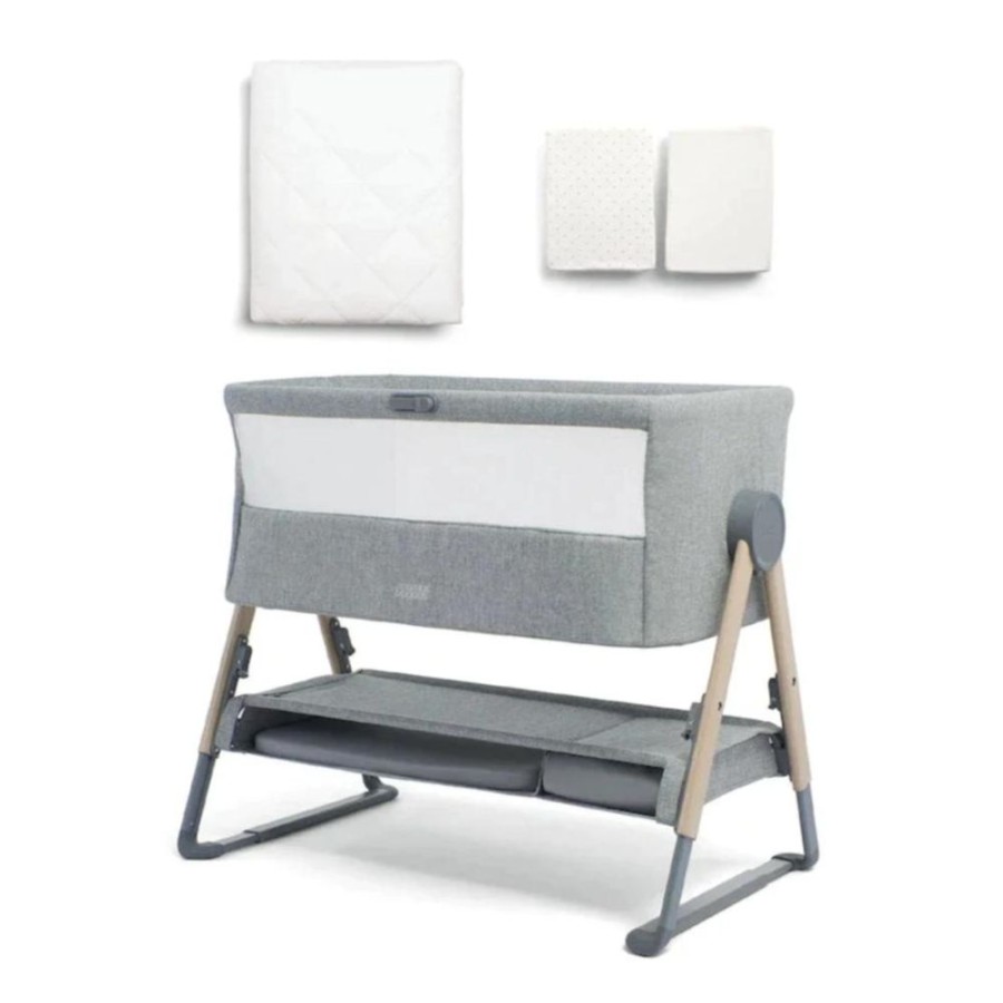 Nursery & Home Mamas & Papas Moses Baskets & Bedside Cribs | Mamas & Papas Lua Bedside Crib - Grey Star