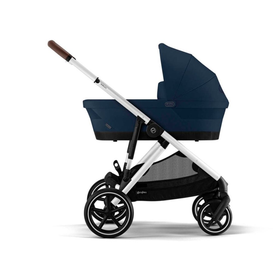 Prams & Pushchairs Cybex | Cybex Gazelle S Black Comfort Aton B2 Bundle - Ocean Blue