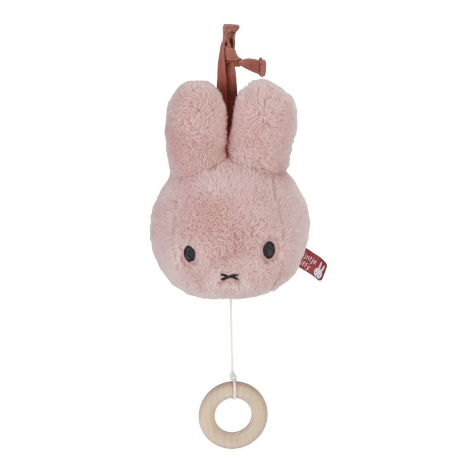 Nursery & Home Little Dutch Soft Toys | Little Dutch X Miffy Music Box Fluffy Pink