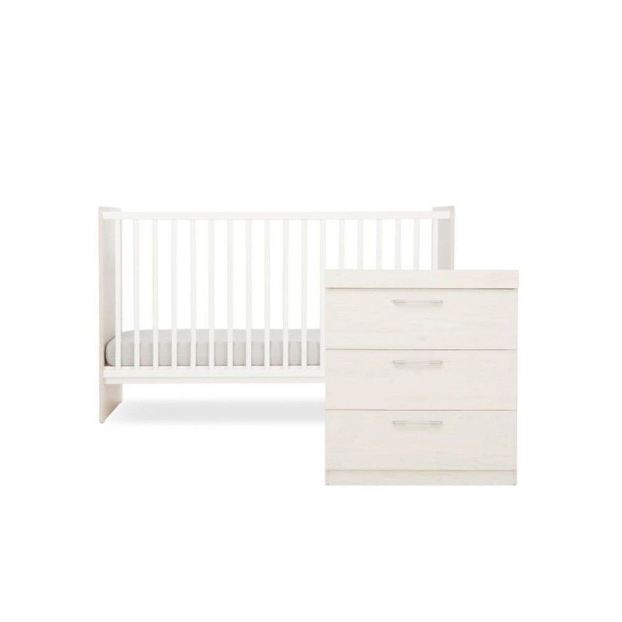 Nursery & Home CuddleCo 2 Piece Sets | Cuddleco Freya 2 Pc Nursery Furniture Set - Coastal White