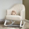 Nursery & Home Obaby Nursing Chairs | Obaby Round Back Rocking Chair - Oatmeal