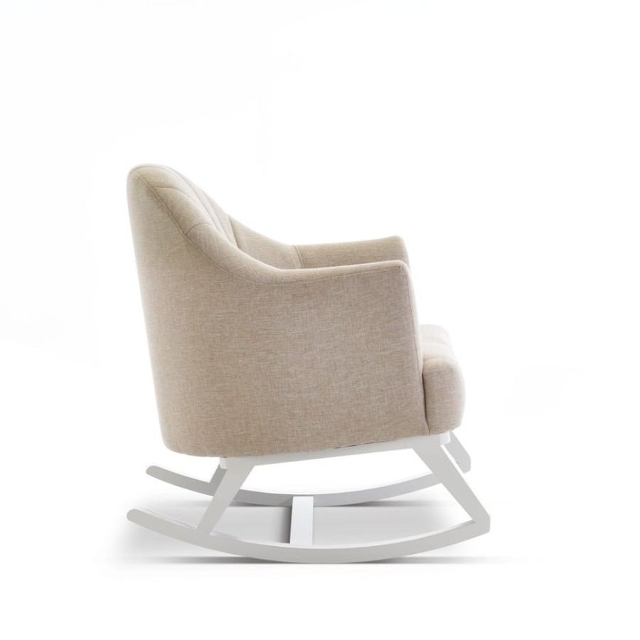 Nursery & Home Obaby Nursing Chairs | Obaby Round Back Rocking Chair - Oatmeal