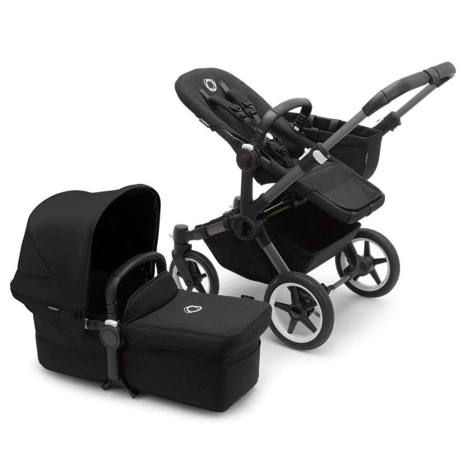 Prams & Pushchairs Bugaboo | Bugaboo Donkey 5 Mono Complete Pushchair - Graphite/Midnight Black