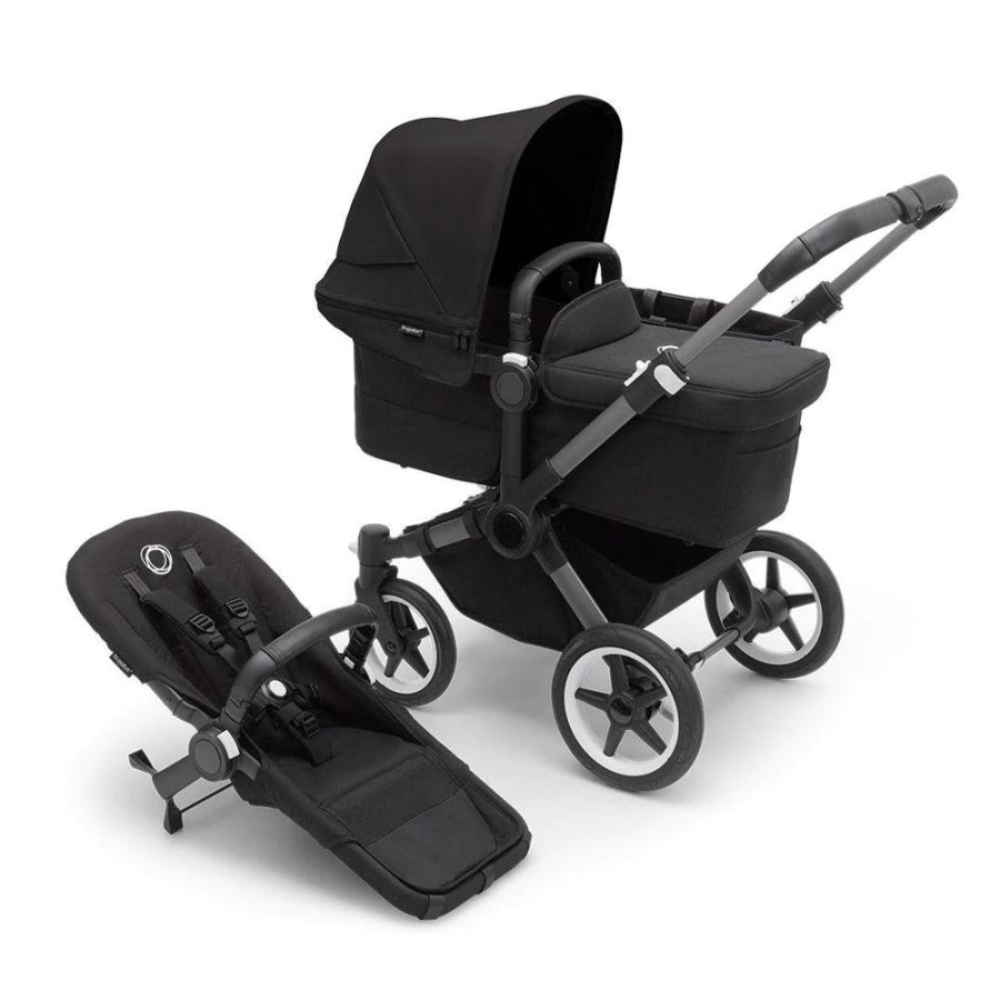 Prams & Pushchairs Bugaboo | Bugaboo Donkey 5 Mono Complete Pushchair - Graphite/Midnight Black