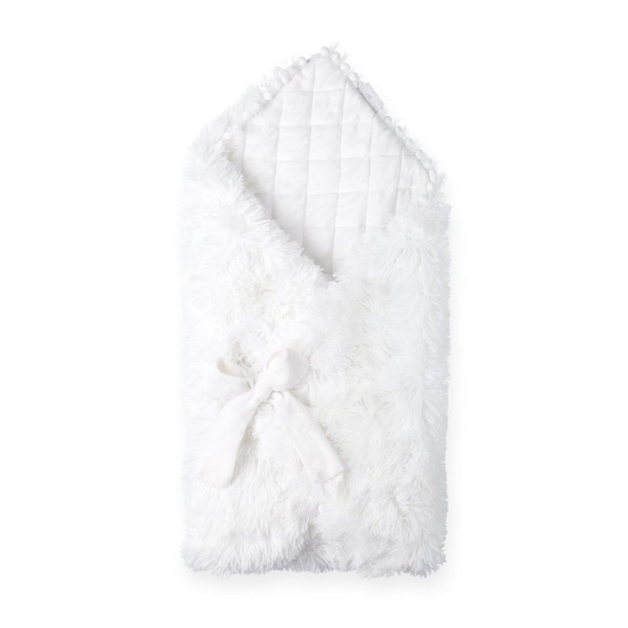 Nursery & Home Bizzi Growin Blankets | Luxuriously Soft Koochiwrap Blanket - White | Millie & Ralph