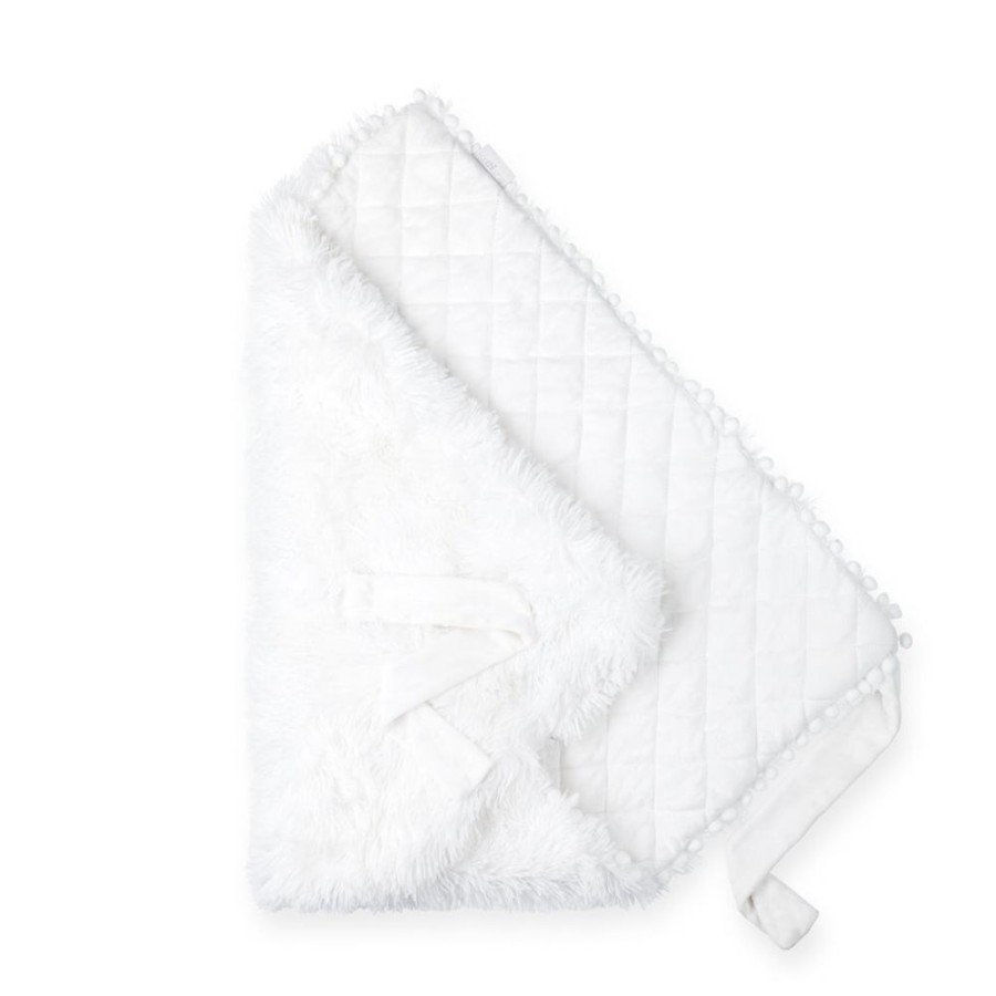 Nursery & Home Bizzi Growin Blankets | Luxuriously Soft Koochiwrap Blanket - White | Millie & Ralph